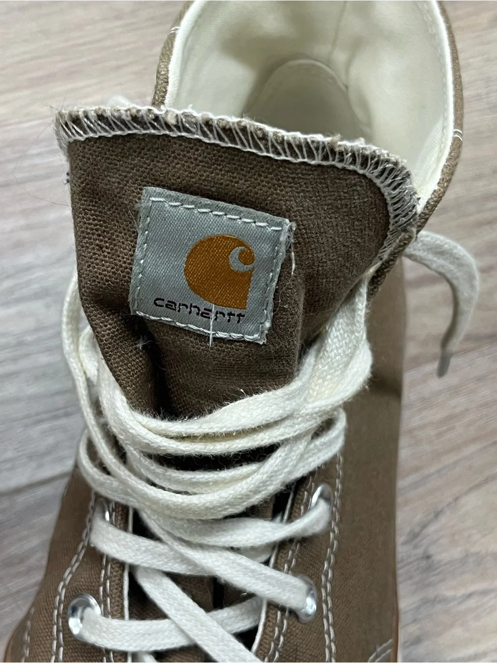 Converse High Top Sneakers - Brown with Cream Accents